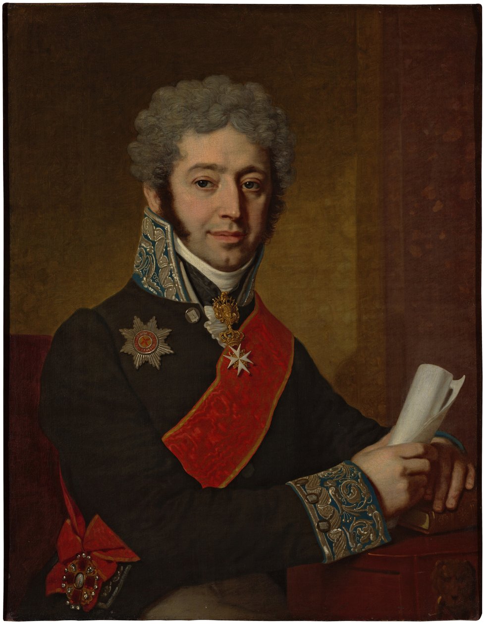 Prinssi Aleksei Aleksejevitš Dolgorukyn muotokuva 1775-1834, 1811 tekijältä Vladimir Lukich Borovikovsky