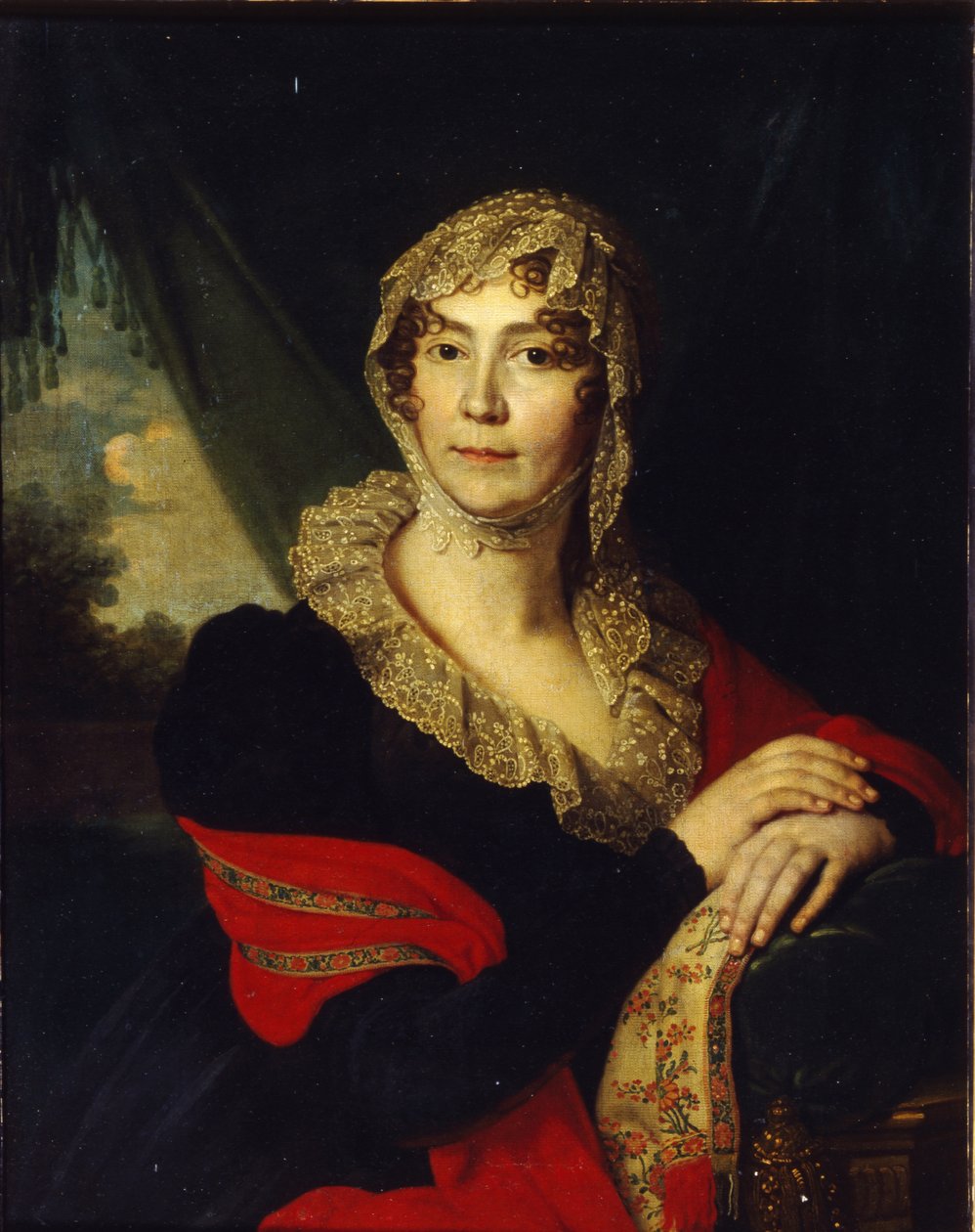 Prinsessa Natalia Alexandrovna von Buxhoevedenin muotokuva 1758-1808, os Aleksejeva, 1790-luku tekijältä Vladimir Lukich Borovikovsky