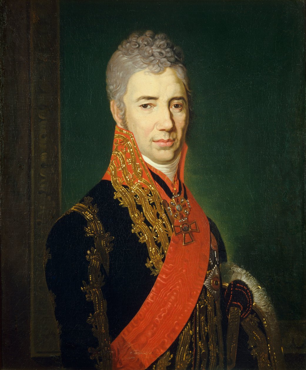 Kruunuherran muotokuva Sergei Iljitš Mukhanov 1762-1842 tekijältä Vladimir Lukich Borovikovsky