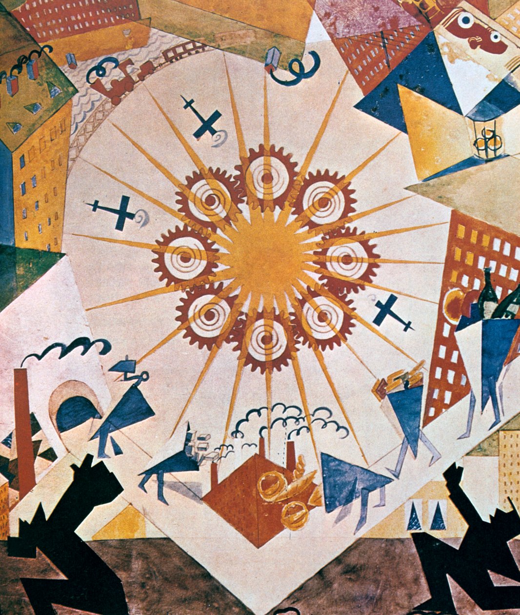 Sisustussuunnittelu Mystery Bouffelle, 1919. tekijältä Vladimir Mayakovsky