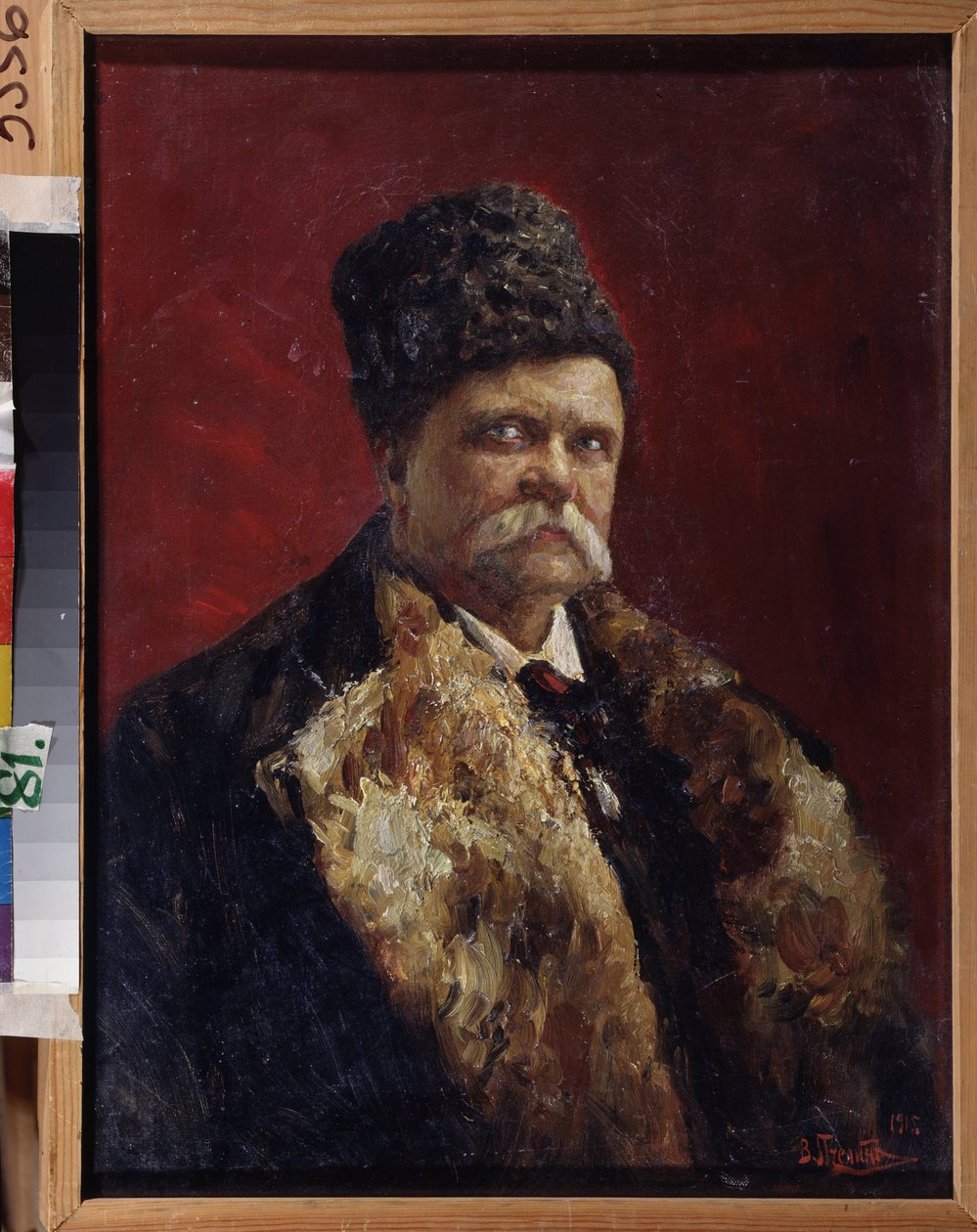 Muotokuva kirjailija Vladimir Gilyarovskysta (1853-1935). Vladimir Nikolajevitš Pchelinin (1869-1941) maalaus öljy kankaalle tekijältä Vladimir Nikolayevich Pchelin