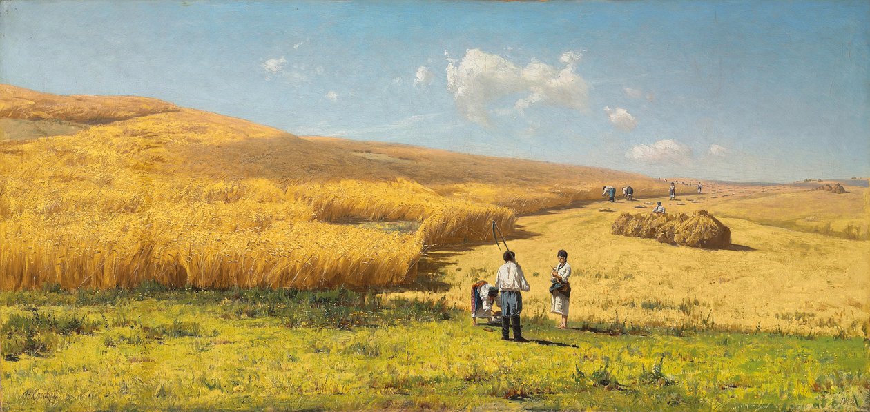 Sadonkorjuu Ukrainassa, 1880 tekijältä Vladimir Orlovsky