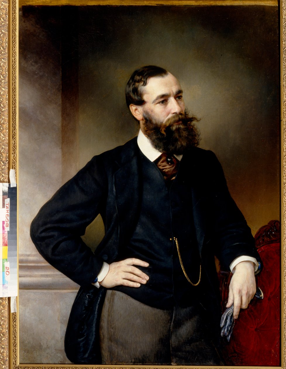 Juristi ja filosofi Boris Nikolajevitsh Chicherin (Chicherin) (1828-1904) muotokuva - Vladimir Osipovich Sherwoodin (Shervud) (1832-1897) maalaus, öljy kankaalle (117x83 cm), 1800-luvun loppu - (Juristin ja muotokuva poliittinen filosofia Bo tekijältä Vladimir Ossipovitch Sherwood