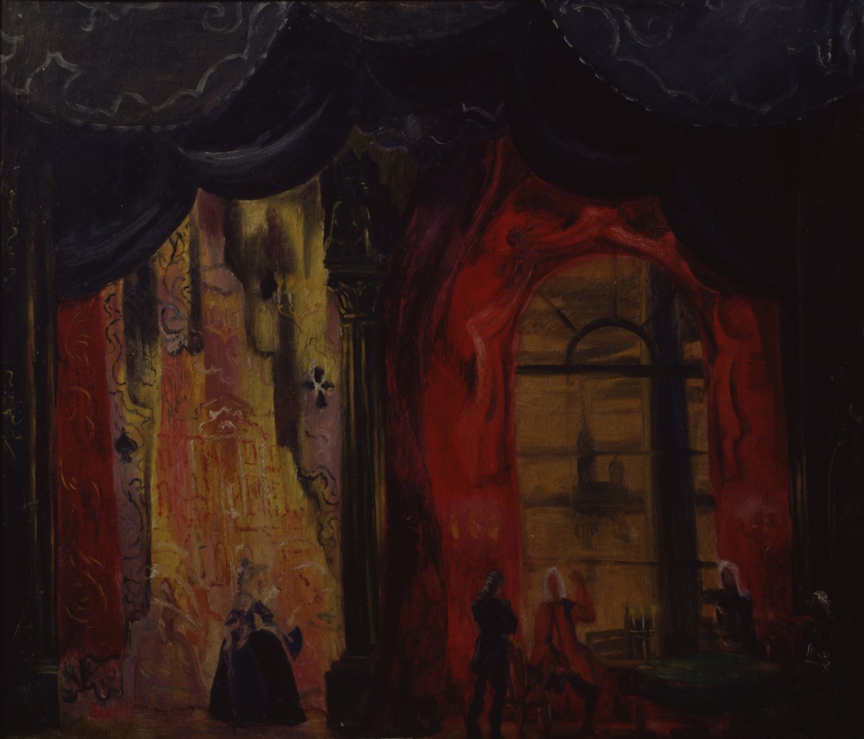 Lavastus P. Tšaikovskin oopperaan patakuningatar, 1944 tekijältä Vladimir Vladimirovich Dmitriyev