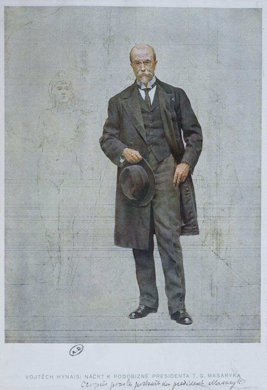 Thomas Garrigue Masaryk (1850-1937) tekijältä Vojtech Hynais