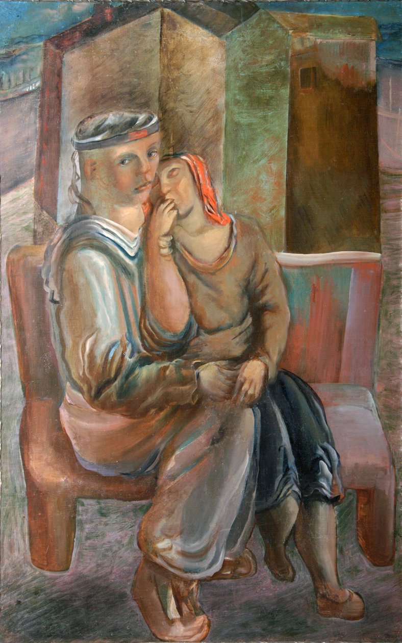 Merimies tytön kanssa, 1920-luku. tekijältä Vyacheslav Vladimirovich Pakulin