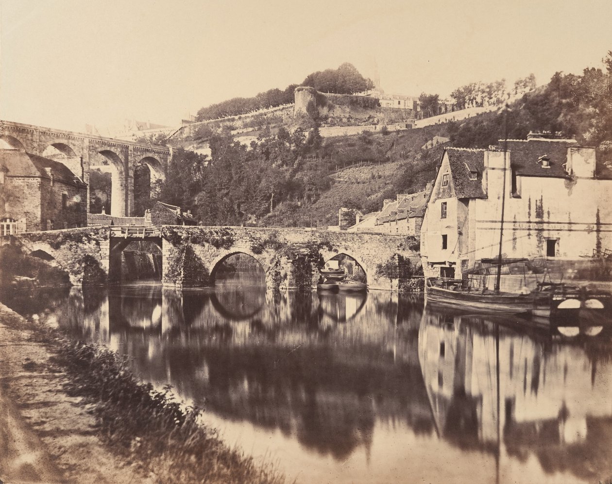 Port de Dinan, Bretagne, 1856. tekijältä WA Mansell