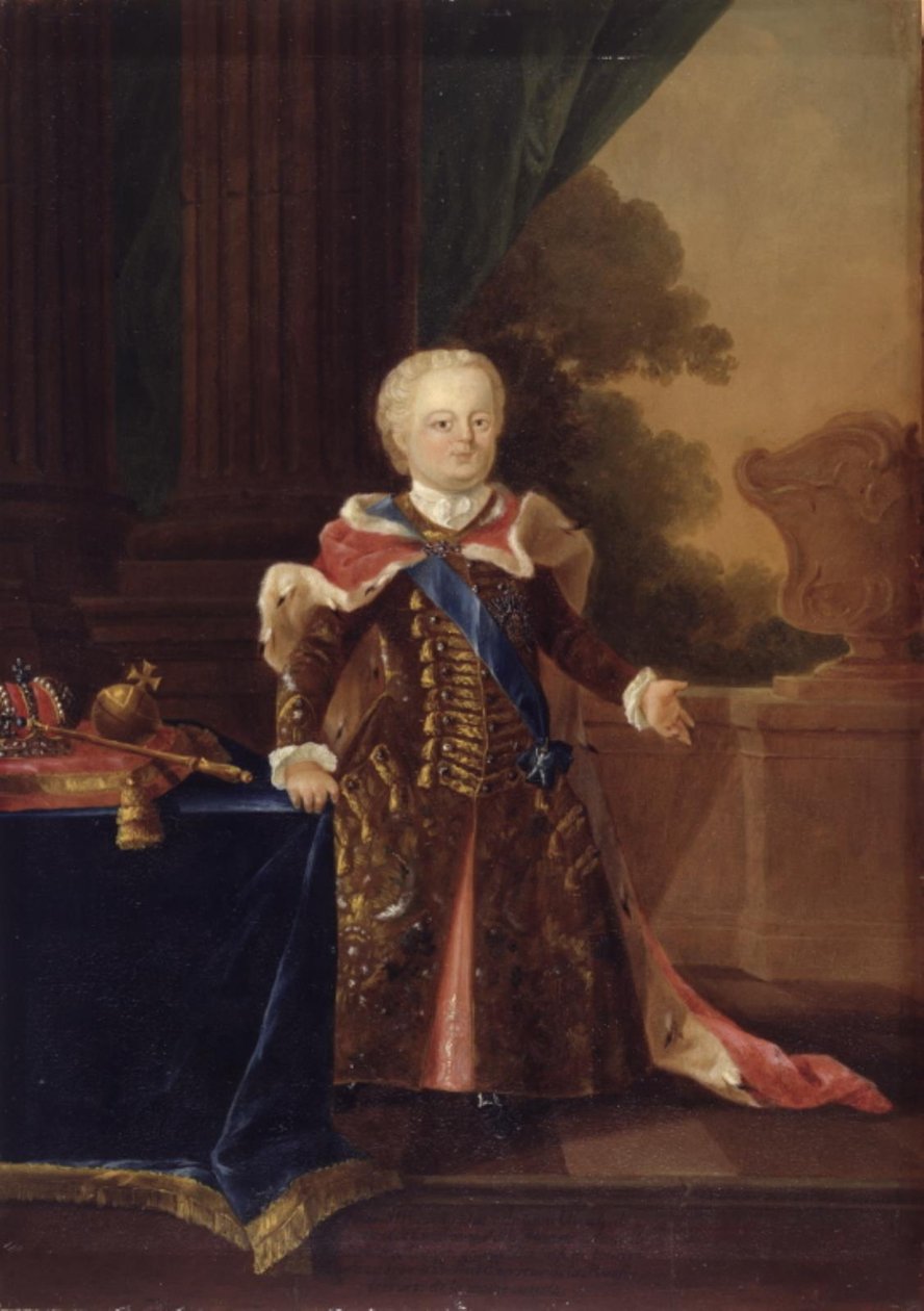 Ivan III o Ivan VI Antonovich. Retrat de cos sencer finlandès tekijältä W.A. Müller