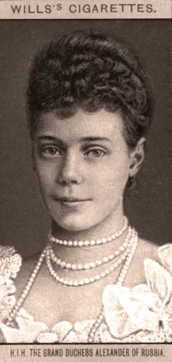 H.I.H. Venäjän suurherttuatar Aleksanteri, 1908. tekijältä WD and HO Wills