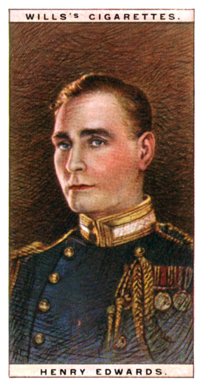 Henry Edwards 1882-1952, englantilainen näyttelijä, 1928. tekijältä WD and HO Wills