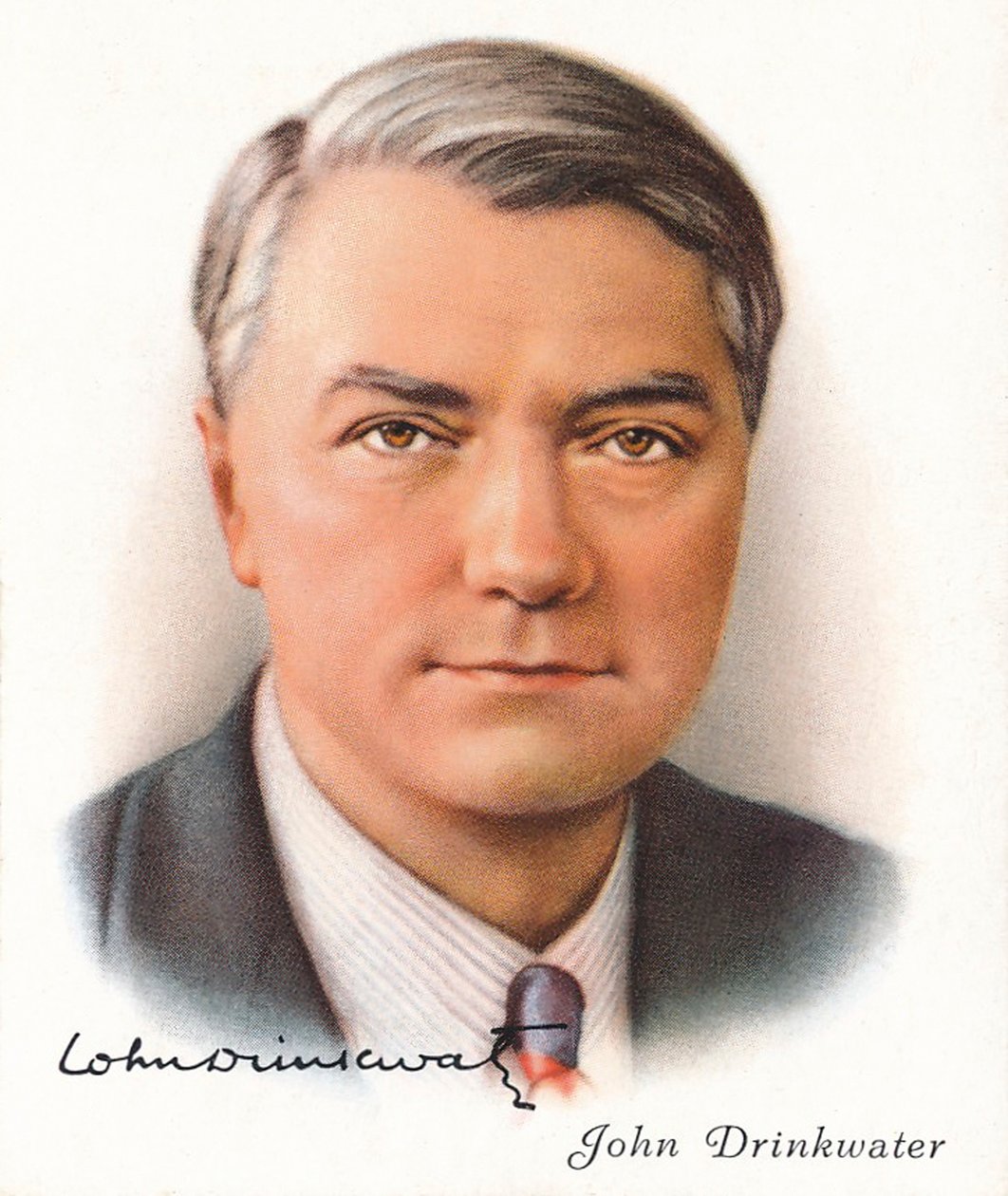 John Drinkwater, 1937. Artistit: Unknown, WD & HO Wills. tekijältä WD and HO Wills