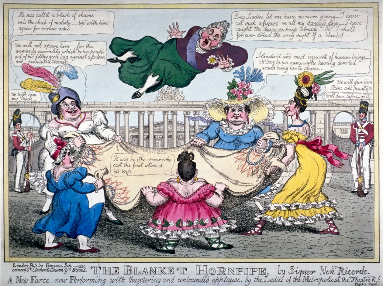 "The Blanket Hornpipe...", 1820. tekijältä WE