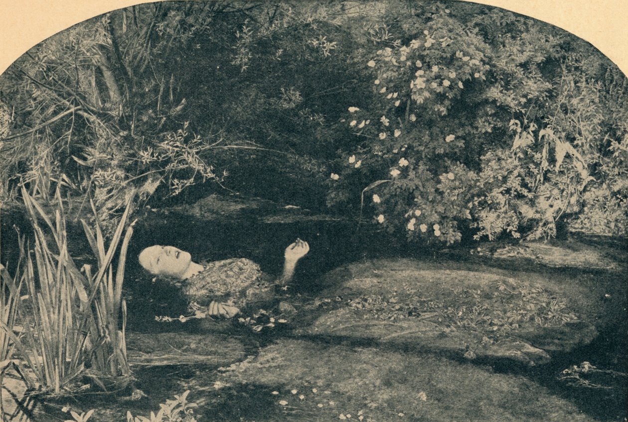 "Ophelia", c1852, 1935. tekijältä WF Mansell