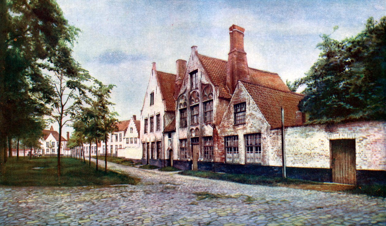 Vineyardin Beguinage, Brugge, Belgia, 1924. tekijältä WH Smith