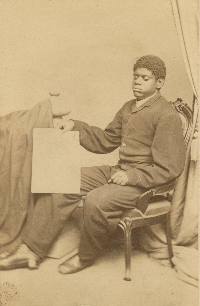 Thomas Wigginsin, joka tunnetaan myös nimellä Blind Tom, carte-de-visite, n. 1870. tekijältä WL Germon