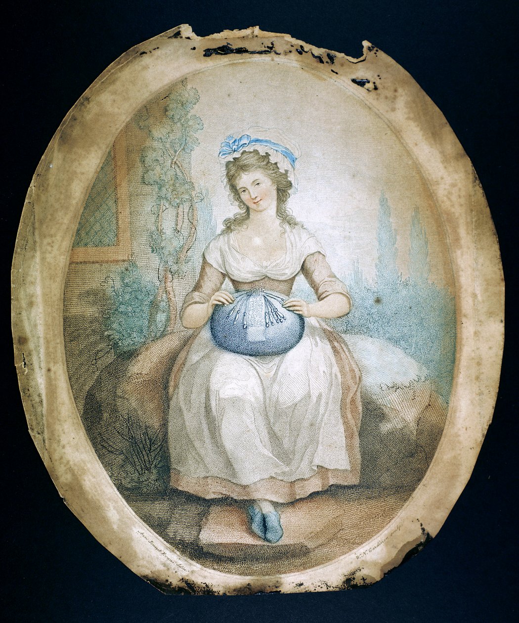 Tyynypitsien valmistaja, 1700-luvun loppu - 1800-luvun alku tekijältä WN Gardner