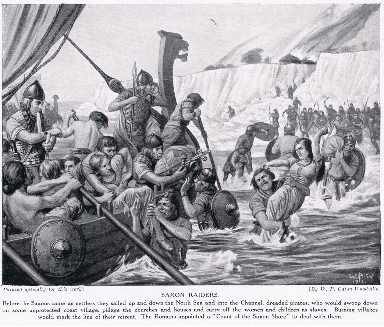 Saxon Raiders, kuvitus "Hutchinson