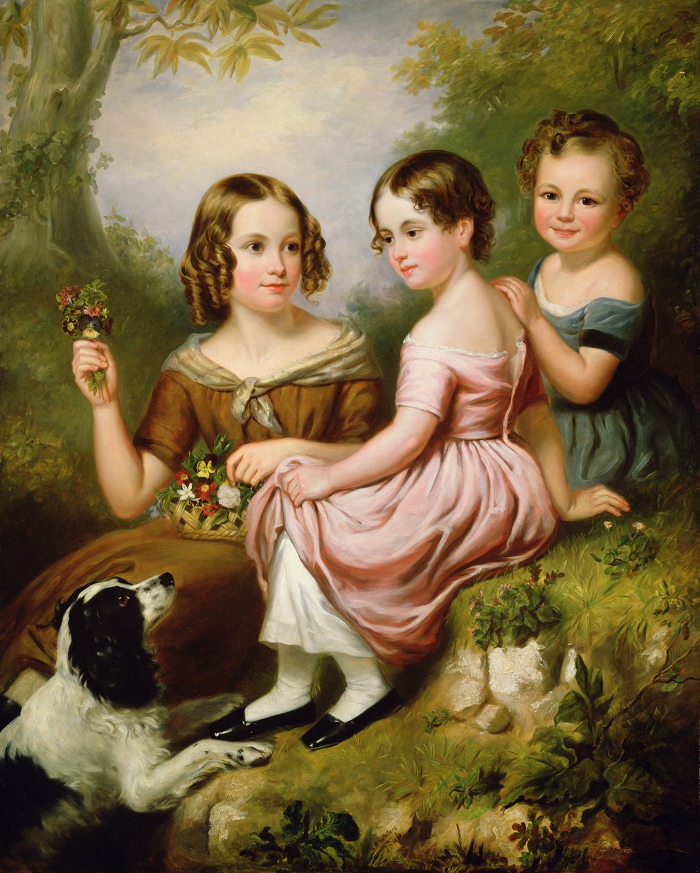 Kolmen lapsen muotokuva, 1846 tekijältä W.R. Waters