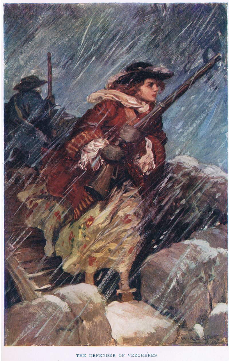 Vercheresin puolustaja, kuva elokuvasta "Kanadan romanssi" tekijältä W.R.S. Stott