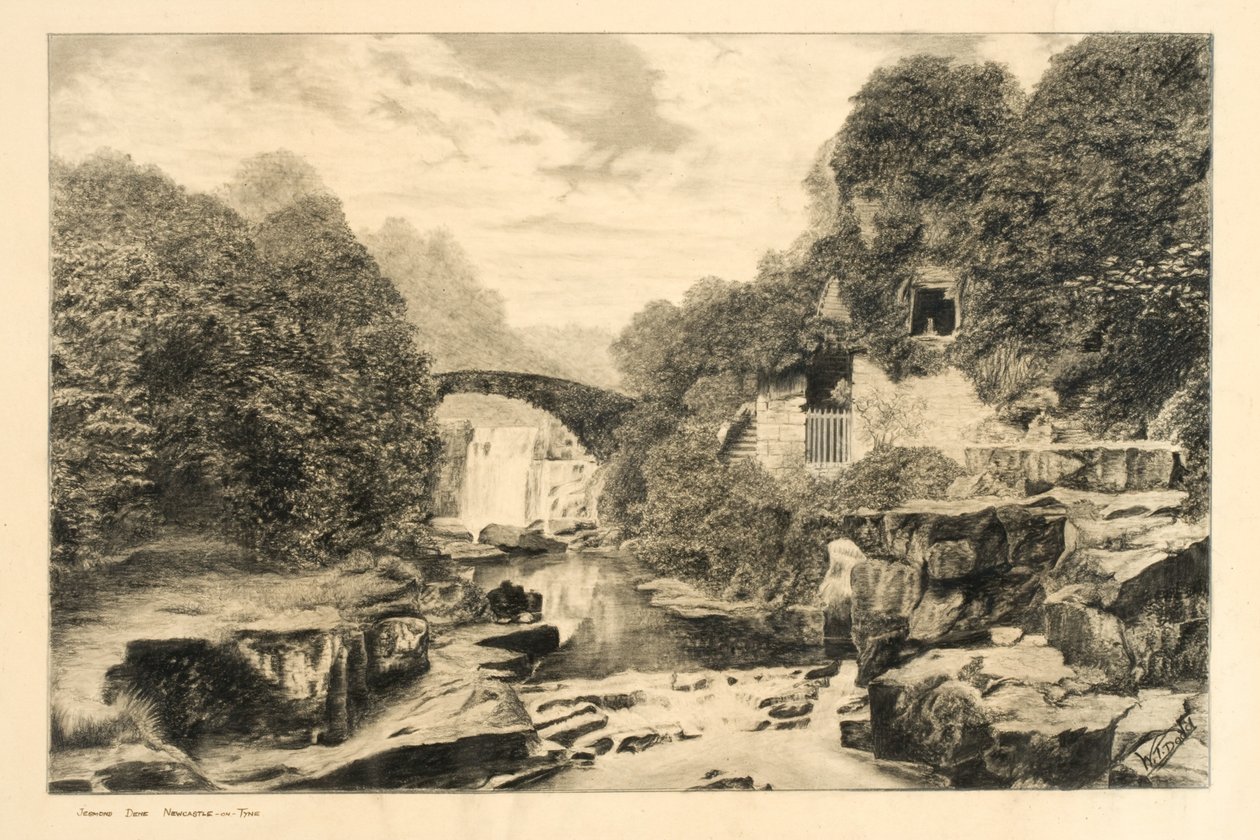 Jesmond Dene (liitu ja kynä paperille) tekijältä W.T. Dodd
