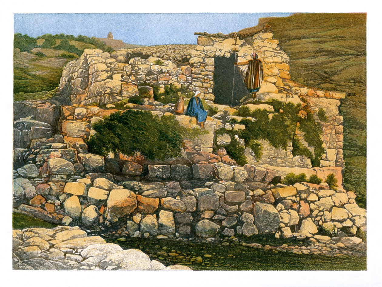 En-Rogelin kaivo, Jerusalem, 1870. tekijältä W. Dickens