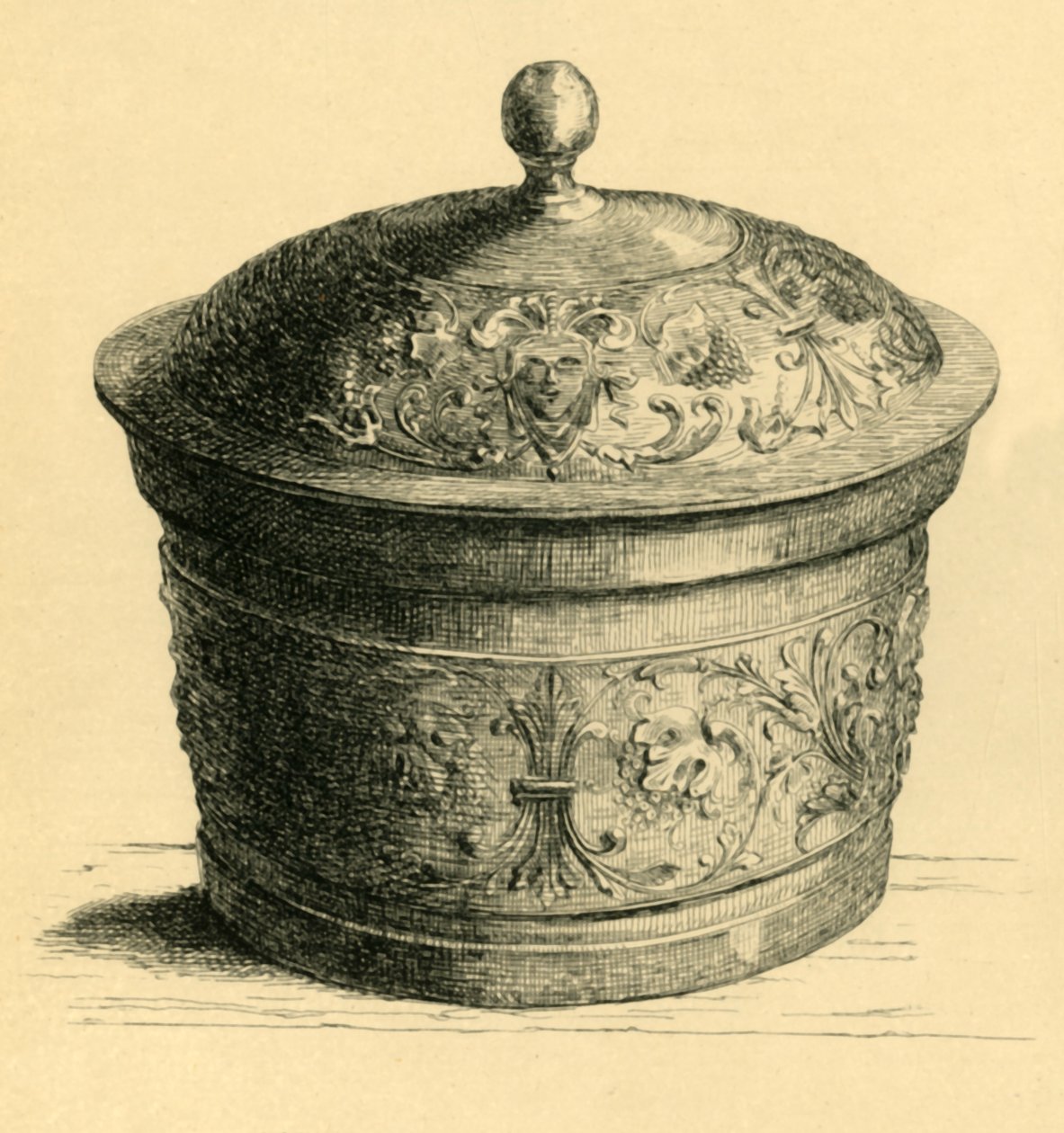 Metallilaatikko kannella, c1600, 1881. tekijältä W. E. Mackaness