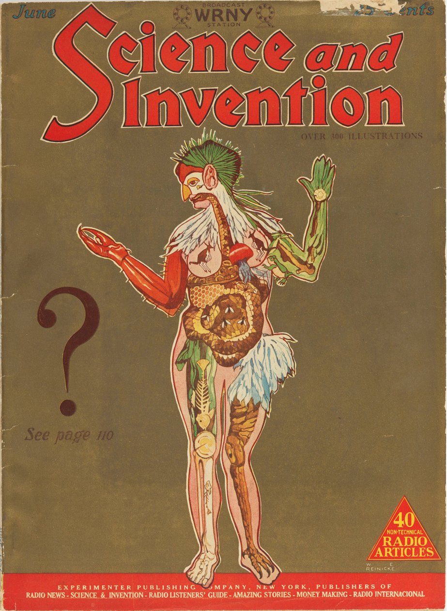 Science and Invention -lehden kansi, kesäkuu 1927, 1927. tekijältä W. E. Reinicke