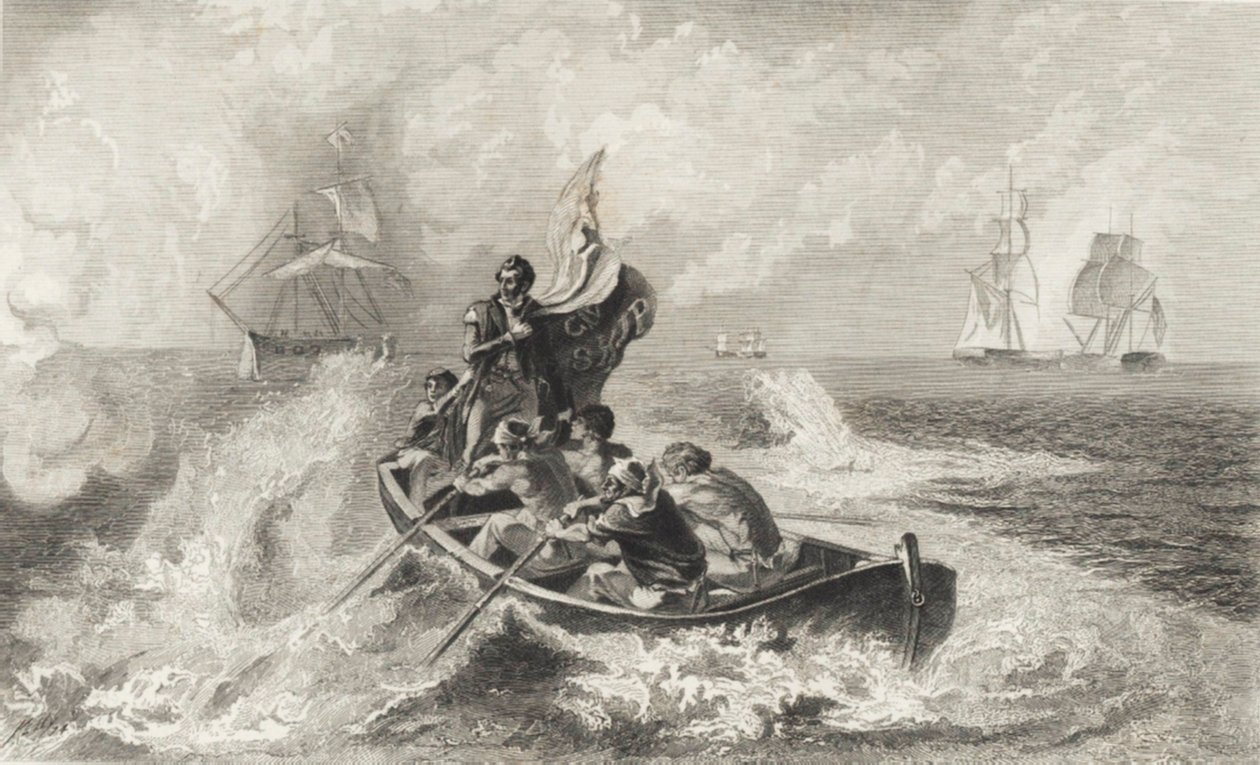 Eriejärven taistelu (litho) tekijältä John Ward Dunsmore