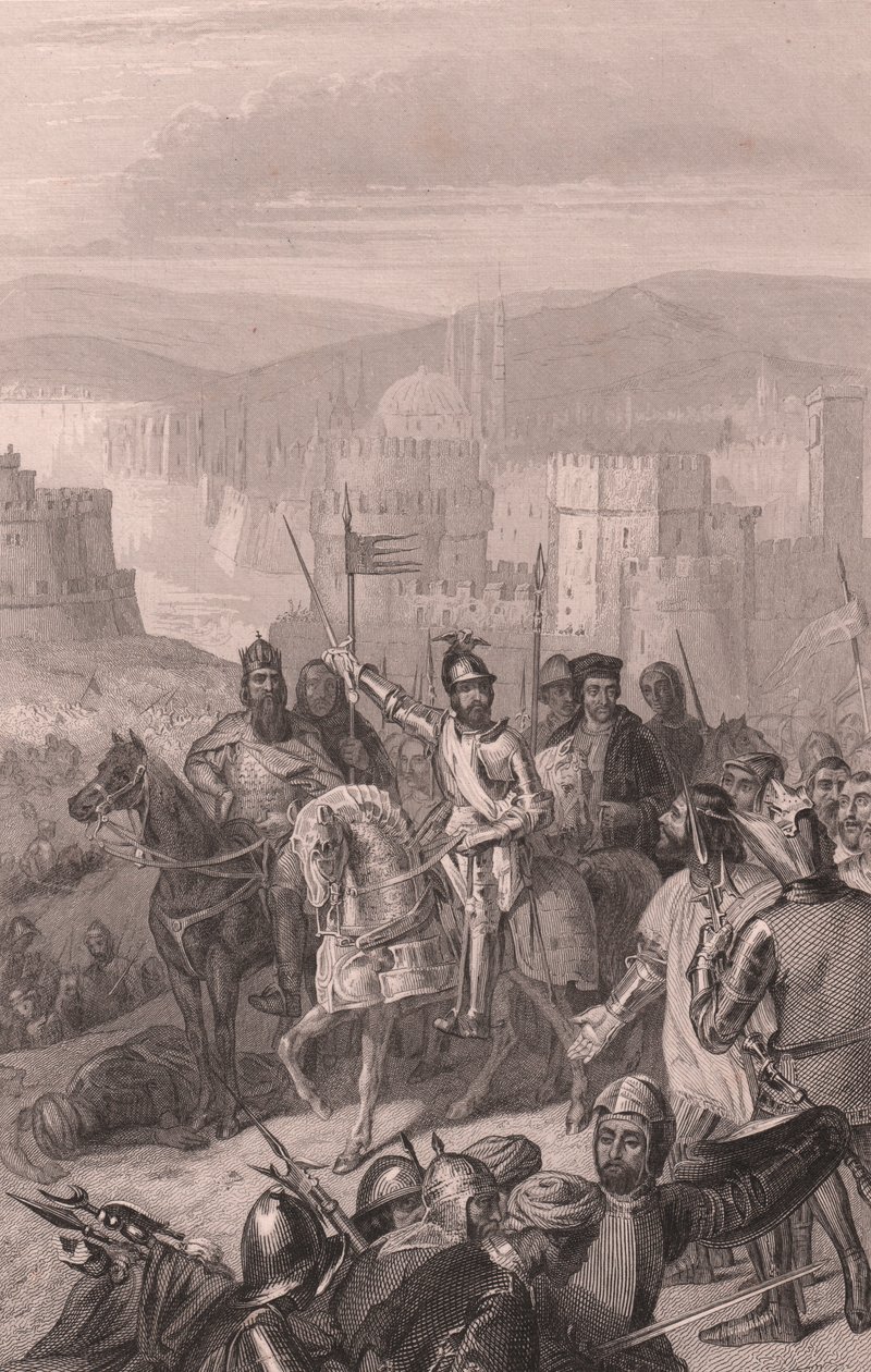 Marsalkka de Boucicault pakottaa sulttaani Bayezidin lopettamaan Konstantinopolin piirityksen tekijältä John Ward Dunsmore