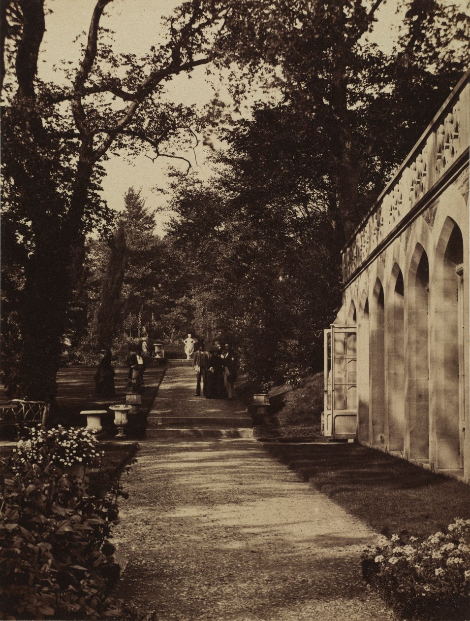 Orangery ja Flower Garden Singletonissa, Glamorganshiressä tekijältä W. Graham Vivian