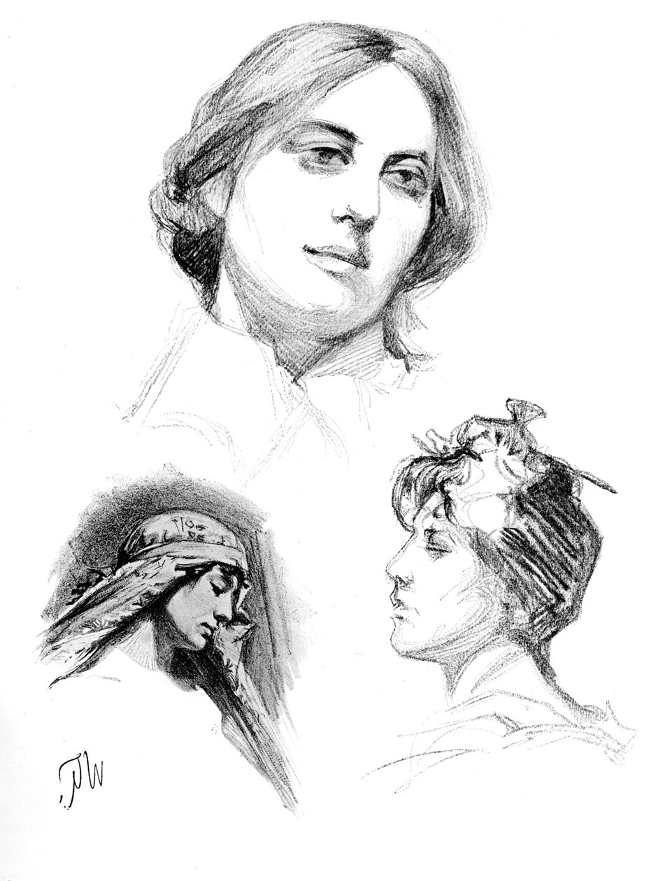 Kynätutkimukset kolmesta naisesta, 1902-1903. tekijältä W. Gulzow