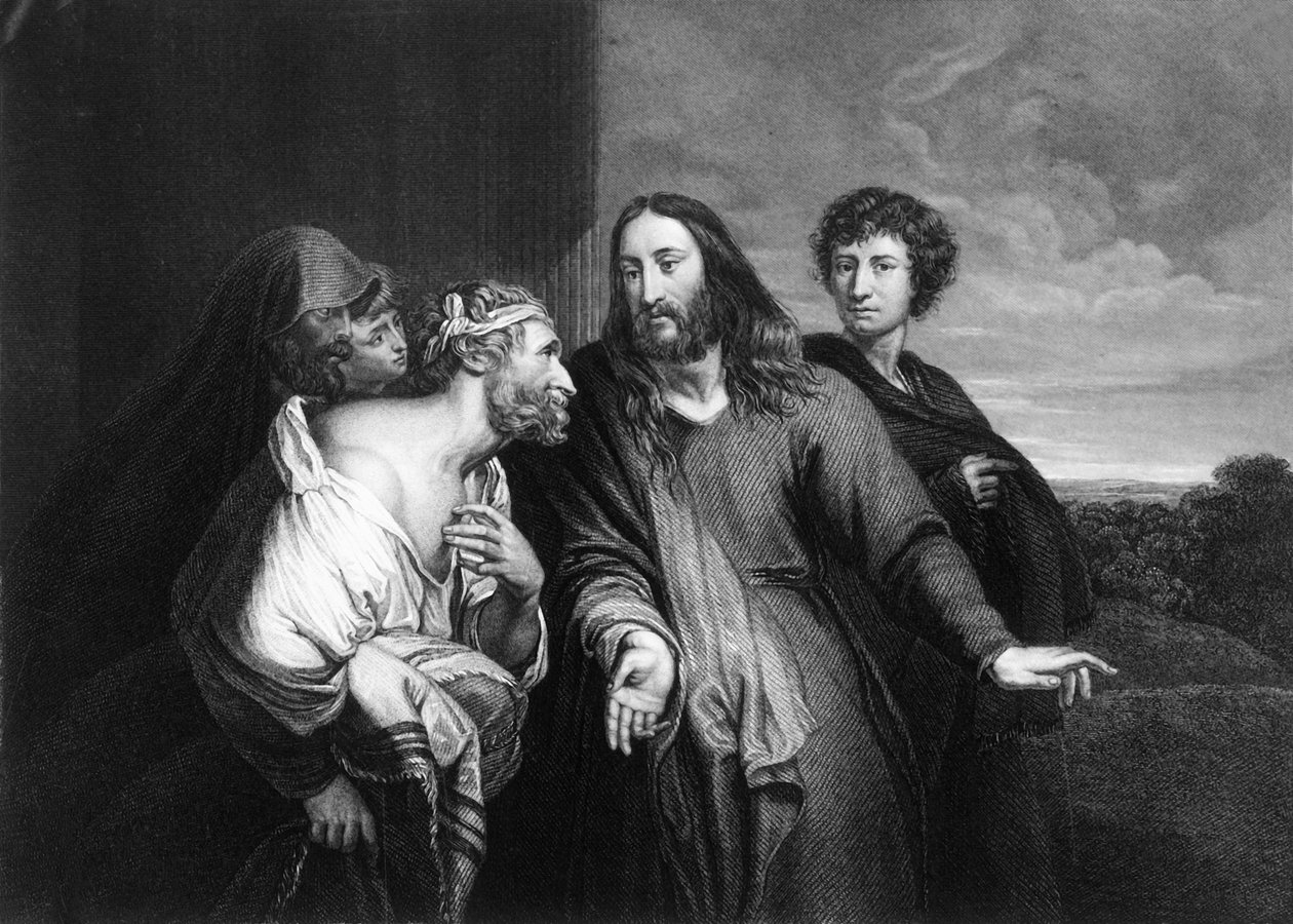 Jeesus sanoi: "Eikö ollut kymmenen puhdistettua, mutta missä ovat yhdeksän, 1800-luvun puoliväli?" tekijältä W. H. Egleton