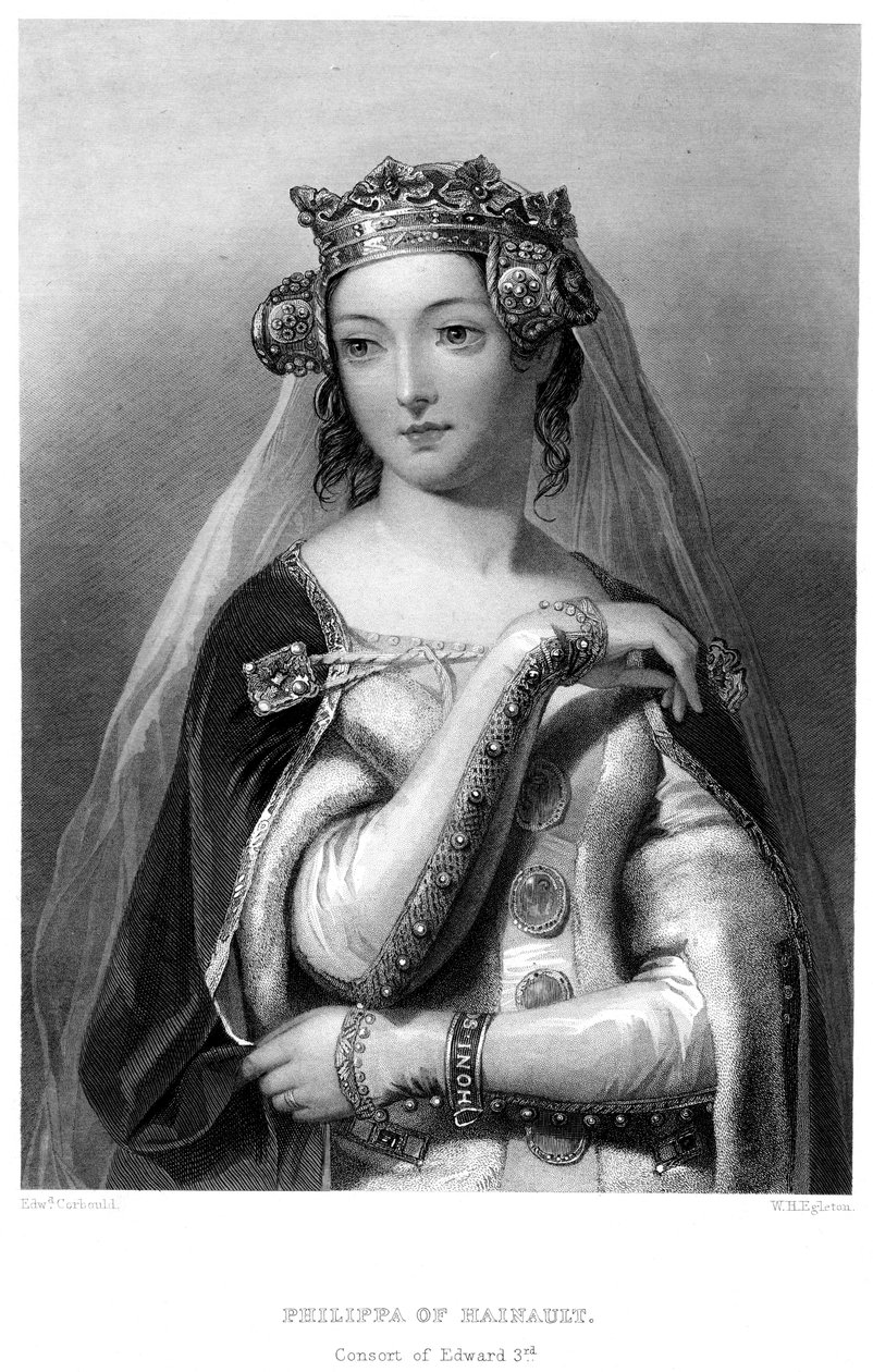 Philippa Hainault, Edward III:n kuningatar puoliso tekijältä W. H. Egleton