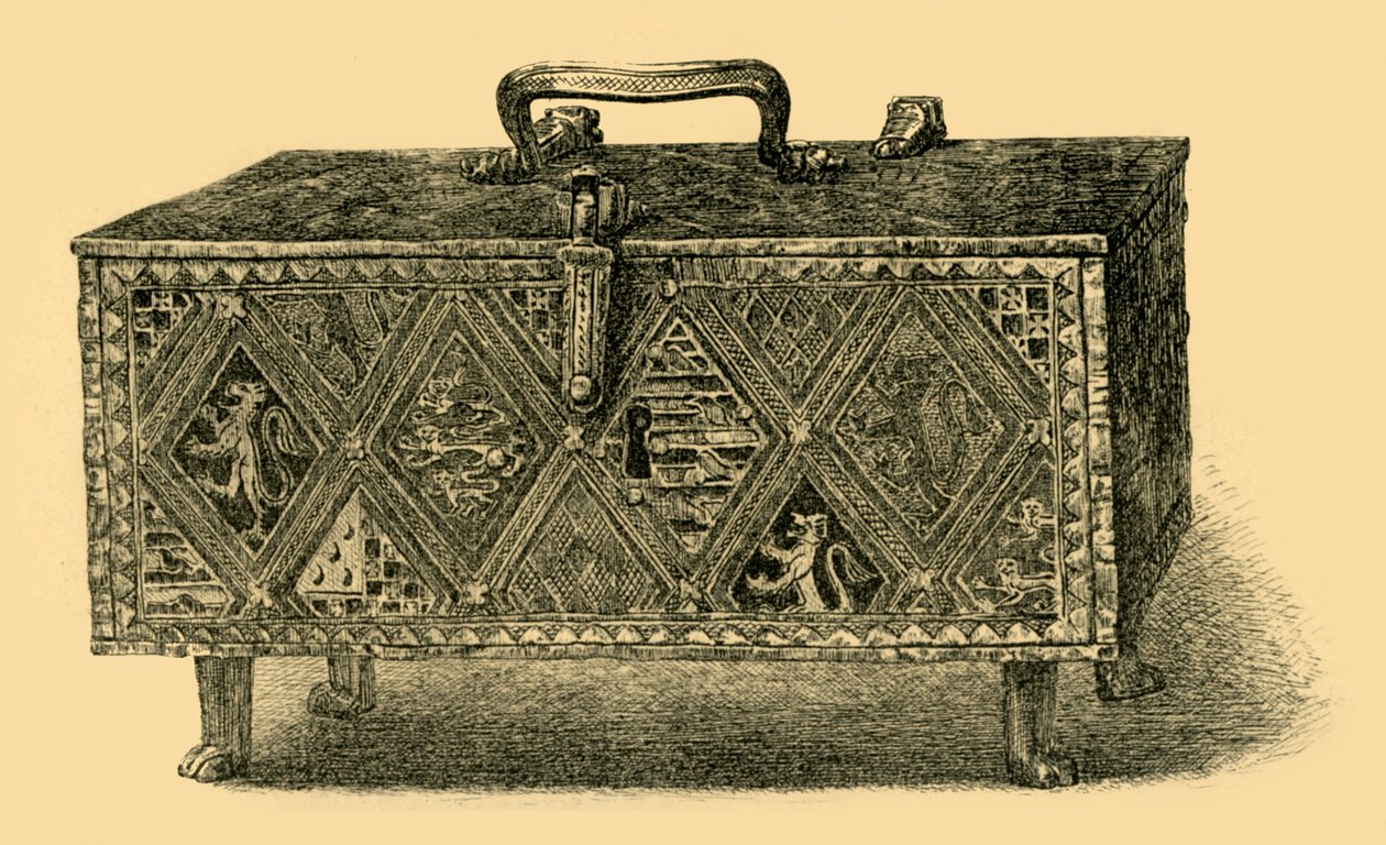 Valence-arkku, c1305-1312, 1881. tekijältä W. Harbutt