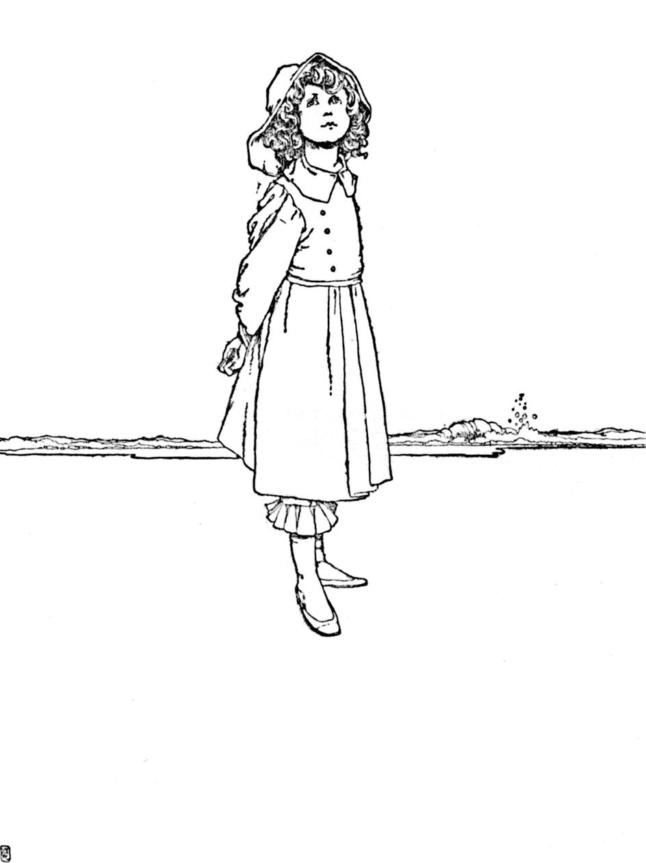 Ja Karen oli pukeutunut erittäin siististi, vuodelta 1930 tekijältä William Heath Robinson