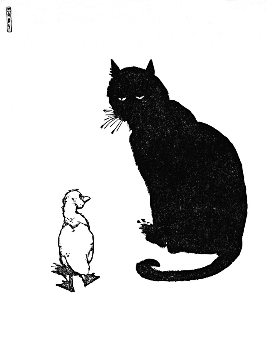 Ja kissa sanoi, voitko kehrää, vuodelta 1930 tekijältä William Heath Robinson