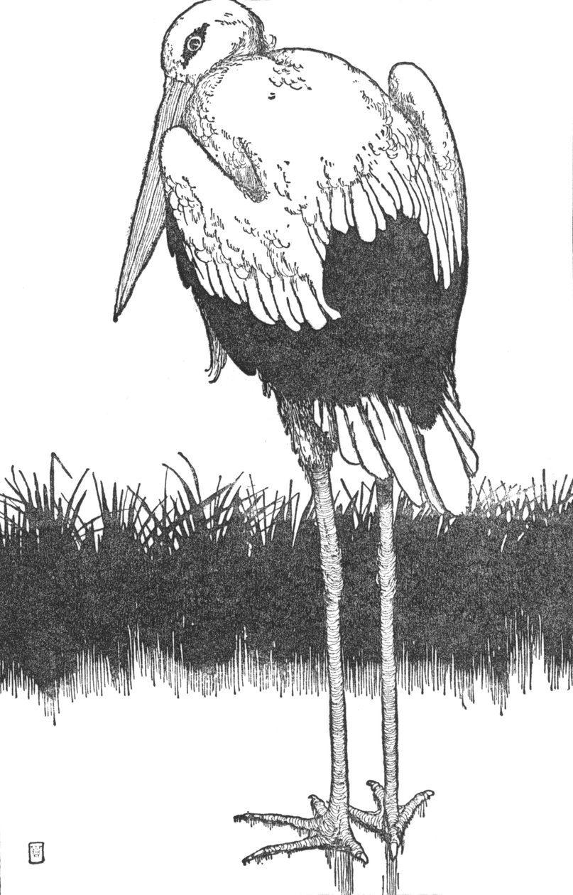 Isä-haikara, vuodelta 1930 tekijältä William Heath Robinson
