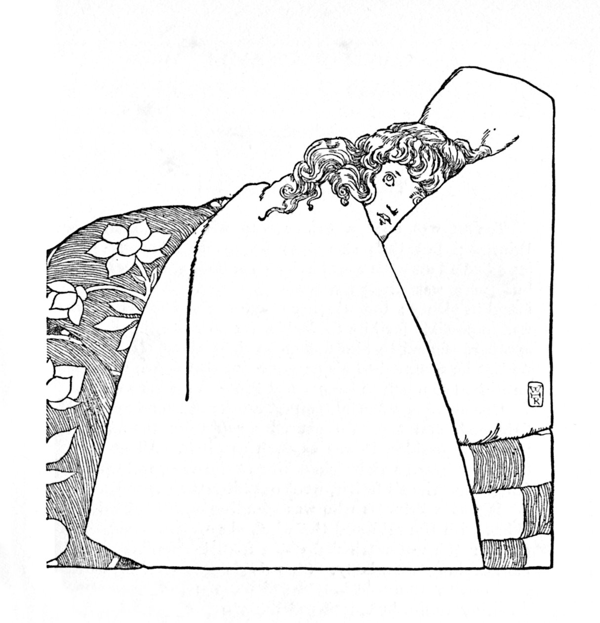 Olen tuskin sulkenut silmiäni koko yön ajan, vuodelta 1930 tekijältä William Heath Robinson