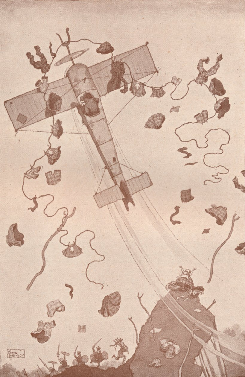 Lisää rikollisuutta ilmassa, c1918 1919 tekijältä William Heath Robinson