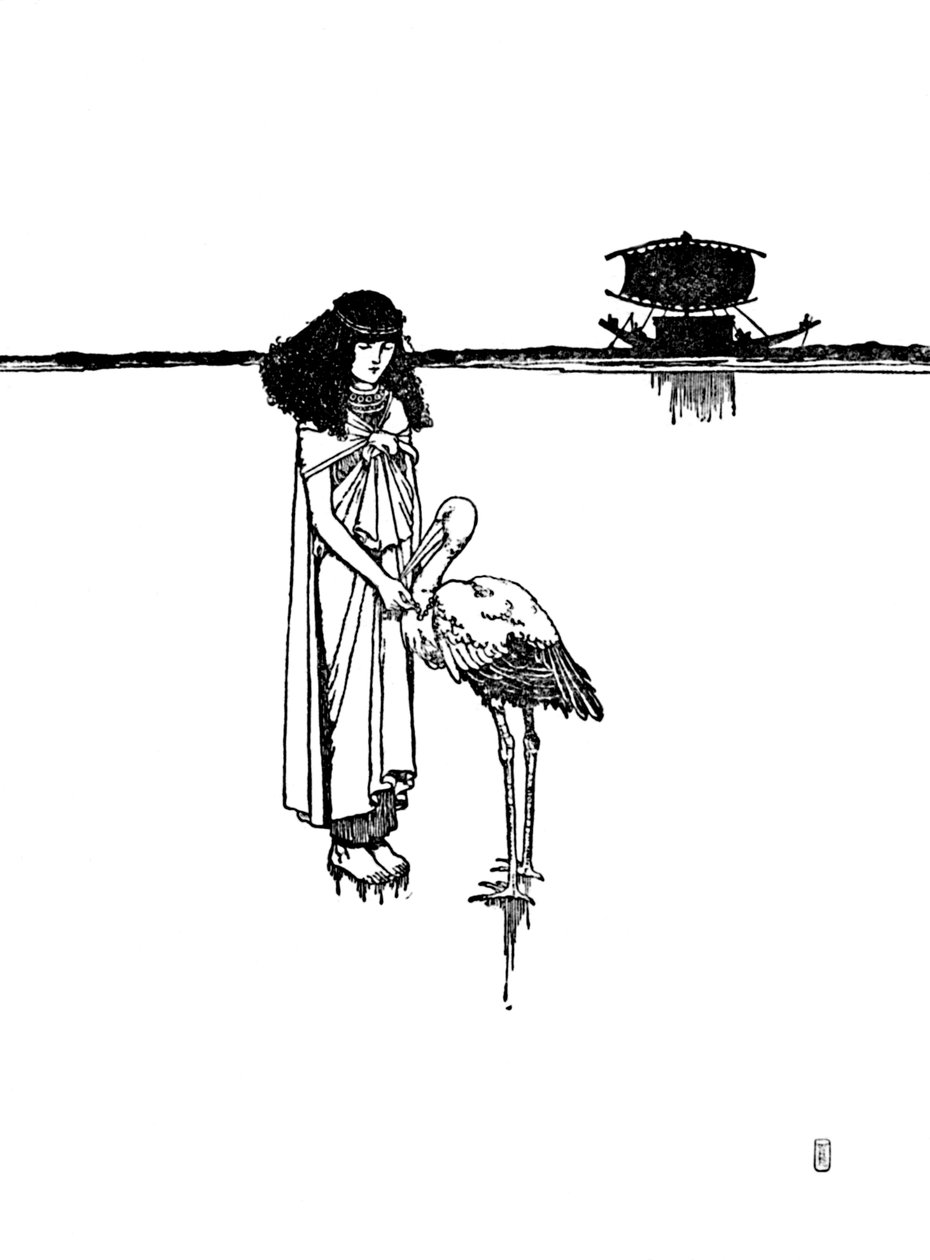 Asetettu kultaisen piirin kaulaan, vuodelta 1930 tekijältä William Heath Robinson
