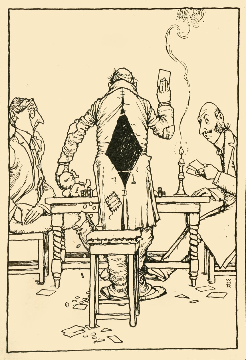 Voittokortti timanttiässä, 1910. tekijältä William Heath Robinson