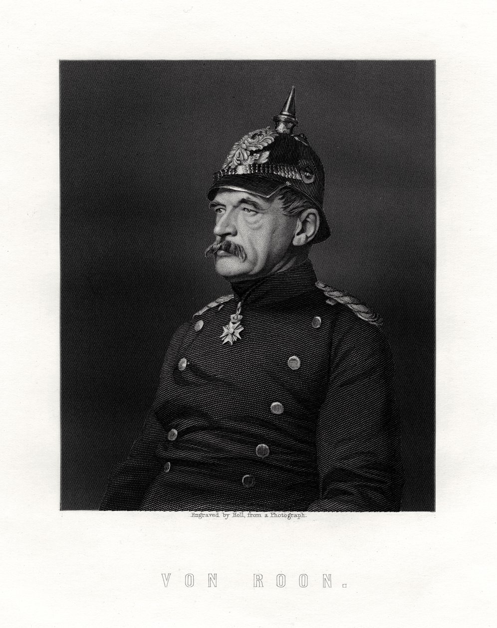Albrecht Theodor Graf Emil von Roon, preussilainen sotilas ja poliitikko, 1800-luku. tekijältä W. Holl