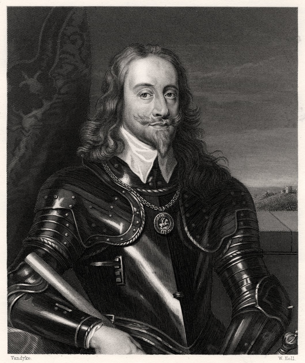 Charles I, Ison-Britannian ja Irlannin kuningas, 1800-luku. tekijältä W. Holl