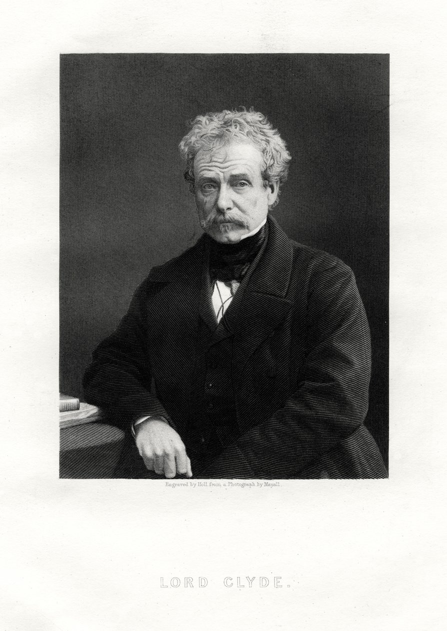 Colin Campbell, ensimmäinen paroni Clyde, skotlantilainen sotilas, 1800-luku tekijältä W. Holl