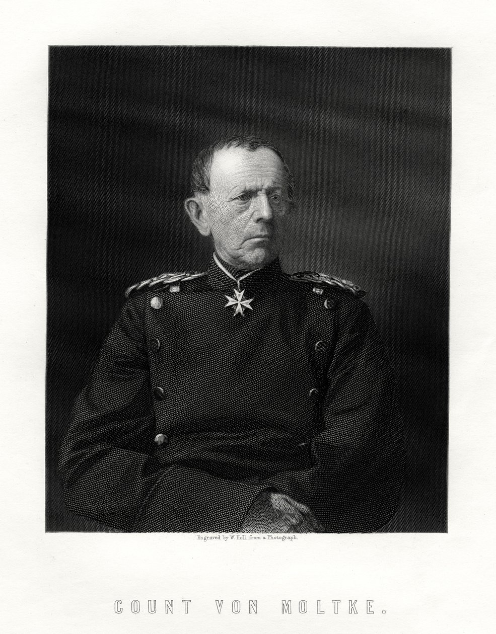 Kreivi von Moltke, 1800-1891, kuuluisa saksalainen marsalkka, 1800-luku tekijältä W. Holl