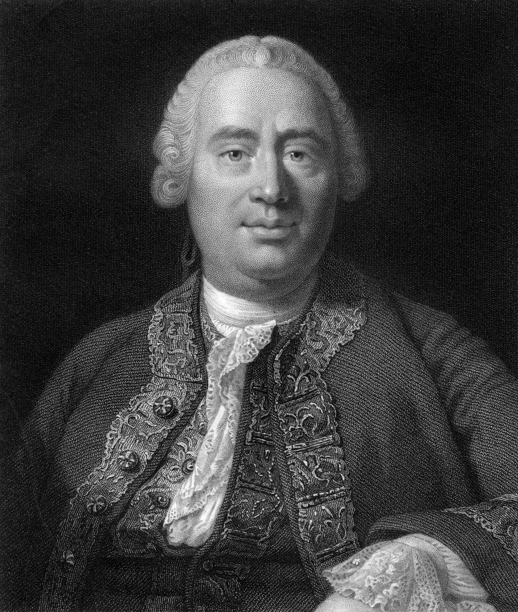 David Hume, 1700-luvun skotlantilainen filosofi, taloustieteilijä ja historioitsija, 1845 tekijältä W. Holl