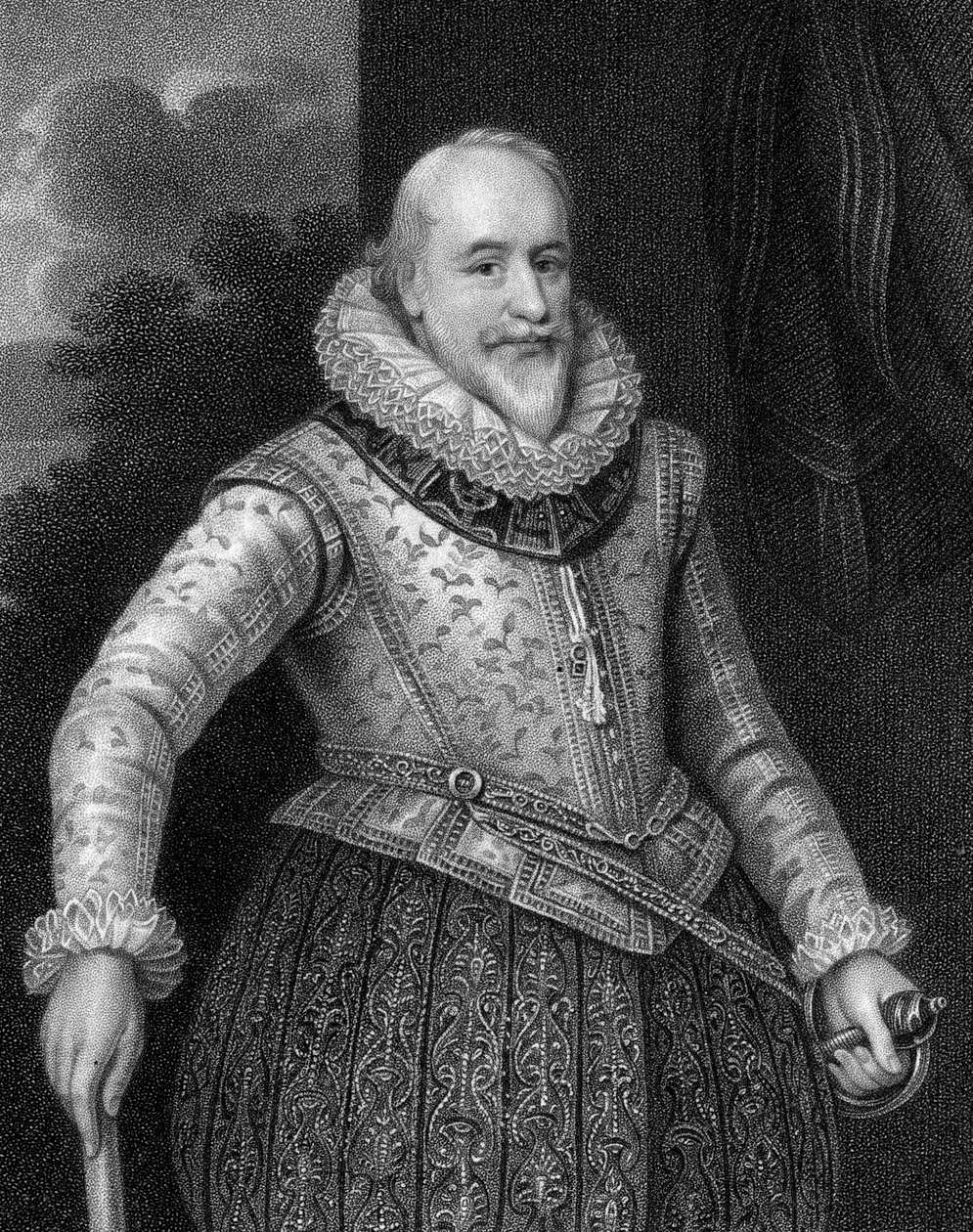 George Carew, 1. Earl of Totnes 1555-1629, 1824. tekijältä W. Holl