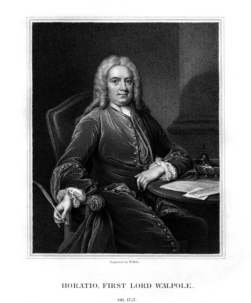 Horatio Walpole, Woltertonin ensimmäinen paroni Walpole, englantilainen diplomaatti ja poliitikko, 1831. tekijältä W. Holl