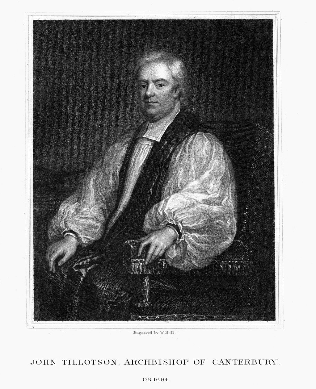 John Tillotson, Canterburyn arkkipiispa, 1832. tekijältä W. Holl