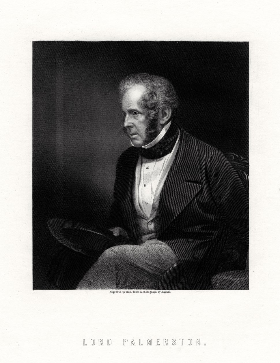 Lord Palmerston, Britannian pääministeri, 1800-luku. tekijältä W. Holl